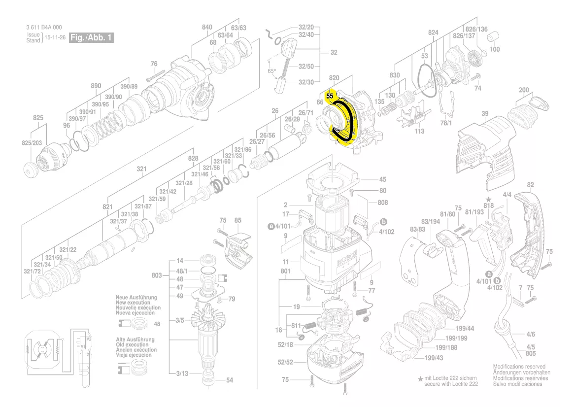Joint 63 x 5 mm réf. 1 610 210 206 BOSCH